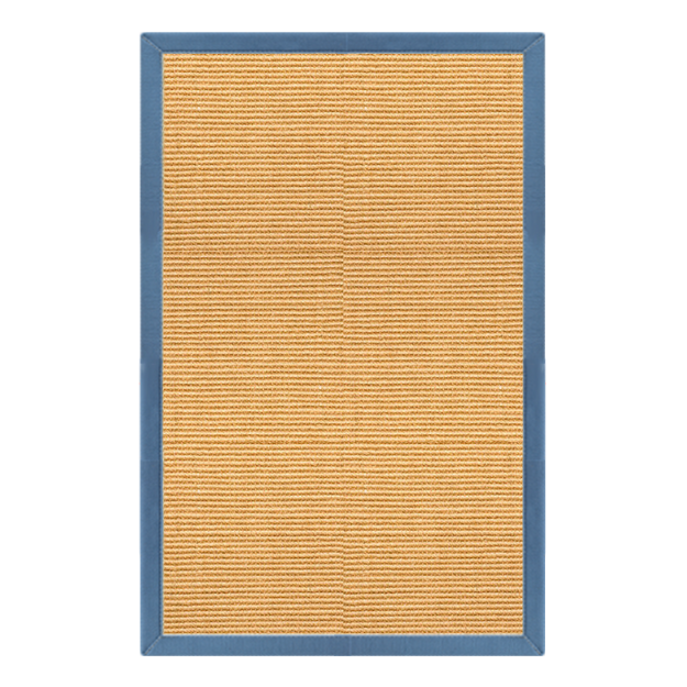 4' x 6' Natural Sisal Rug - Slate Blue