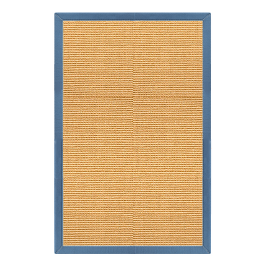 4' x 6' Natural Sisal Rug - Slate Blue
