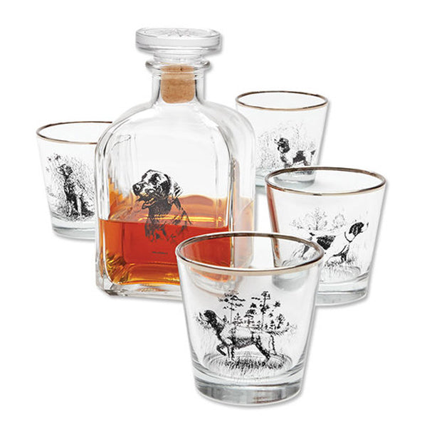 Sporting Dogs Decanter Set