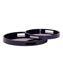 Round Navy Tray (Small)