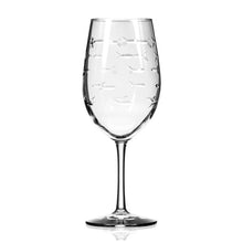 Load image into Gallery viewer, All Purpose Wine Glass, School of Fish
