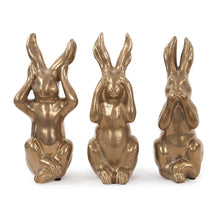 Load image into Gallery viewer, See, Hear, Speak No Evil Bunnies
