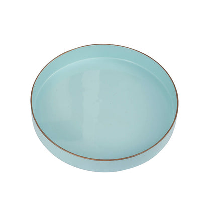 Mini Mimosa Round Tray - Turquoise