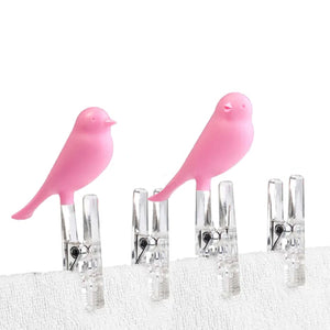 Sparrow Clothespegs (Set of 4) - Pink