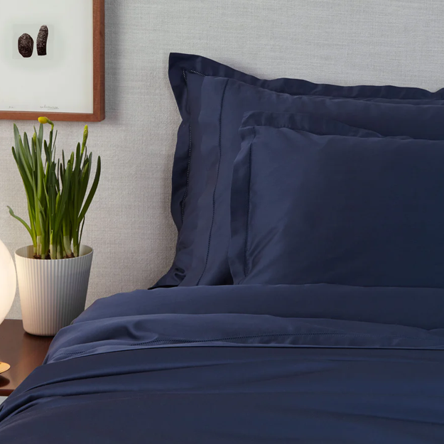 Suave Fitted Sheet, Midnight Blue