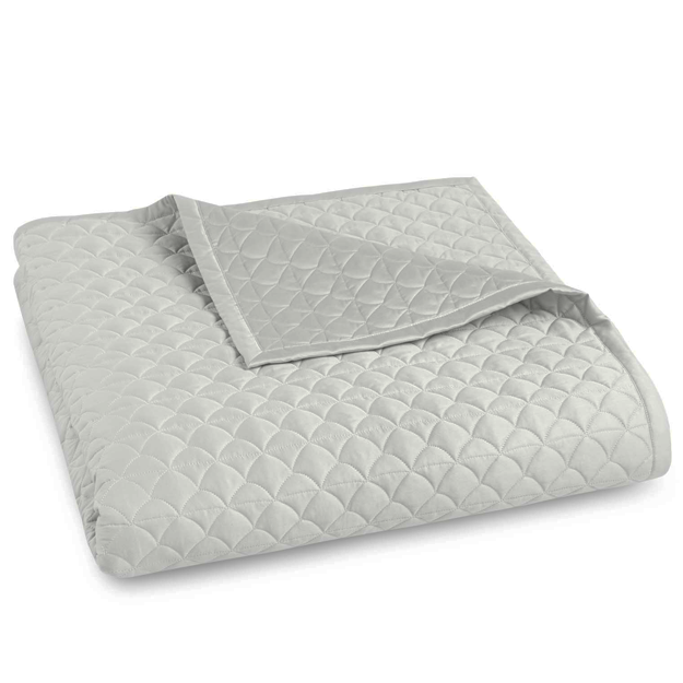 Suave Quilted Queen Coverlet - Cool Grey