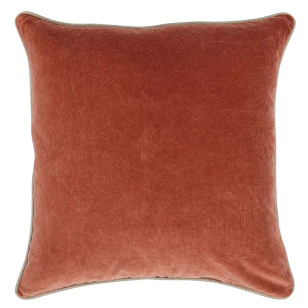 Heirloom Velvet Terra Cotta Pillow 22 x 22