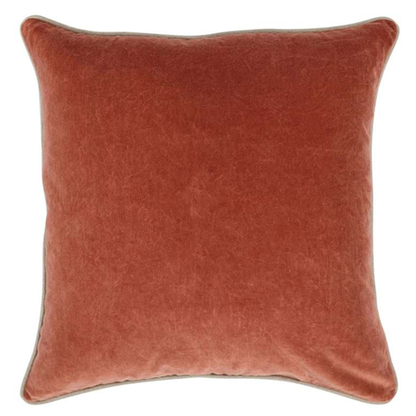 Heirloom Velvet Terra Cotta Pillow 22 x 22