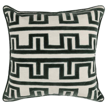 Load image into Gallery viewer, Arlo Forest Green Pillow 22 x 22
