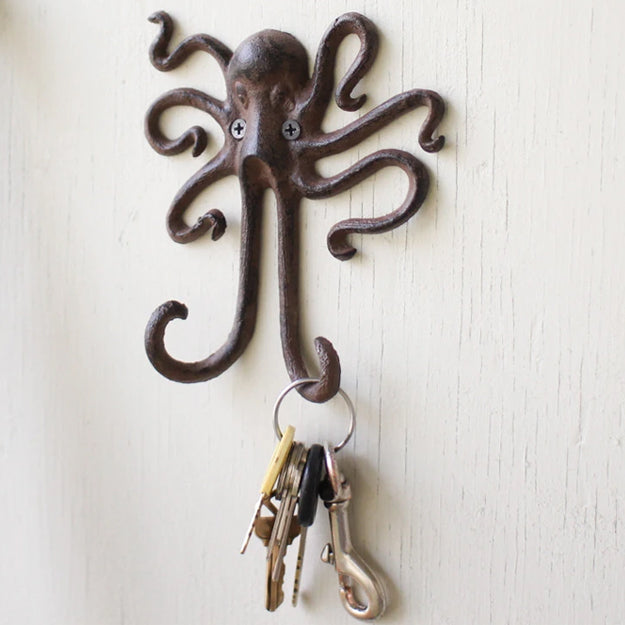 Cast Iron Octopus Wall Hook