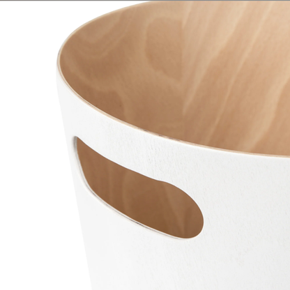 Woodrow Waste Basket - White