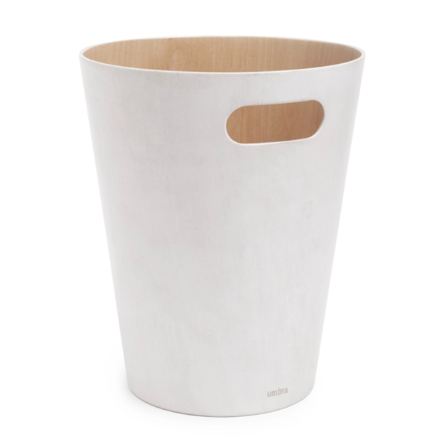 Woodrow Waste Basket - White