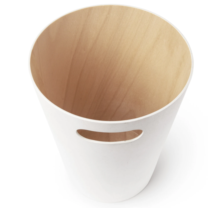 Woodrow Waste Basket - White
