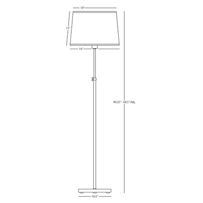 Koleman Floor Lamp - Deep Patina Bronze