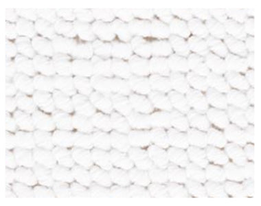 60 x 100 Unito Cornice Rug - White