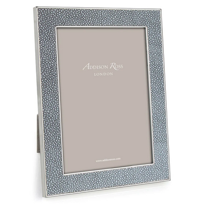 Grey Shagreen & Silver Frame 5" x 7"