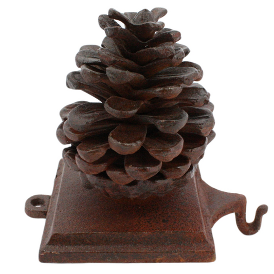 Stocking Holder Pinecone - Rust