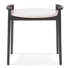 Load image into Gallery viewer, Round Steel and Marble Side Table
