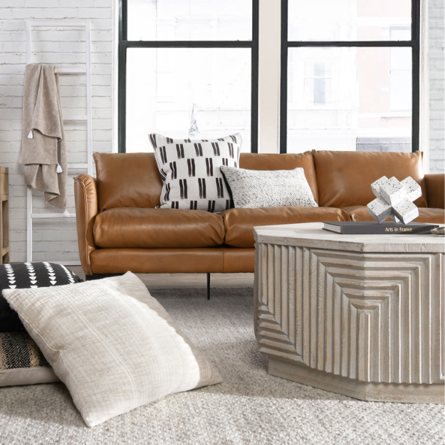 Ria Natural/Ivory Pillow 22 x 22