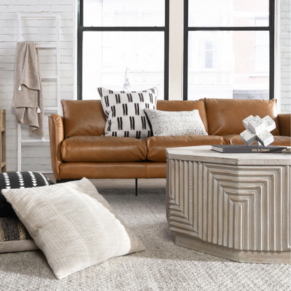 Ria Natural/Ivory Pillow 22 x 22