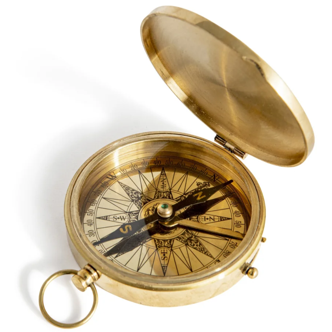 Pocket Compass - Brass