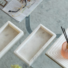 Load image into Gallery viewer, Small White Marble Tray
