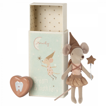 Tooth Fairy Rose Mouse in Matchbox